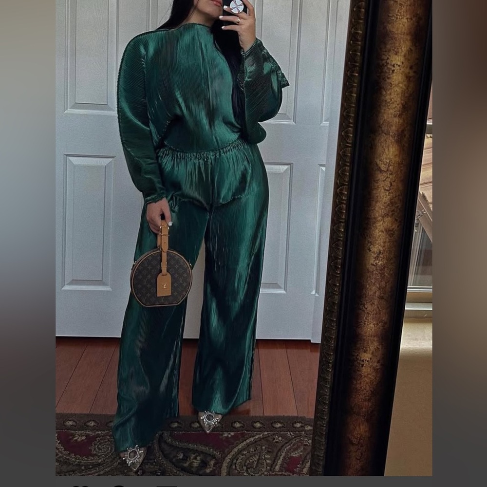 Emerald Green Pant Set